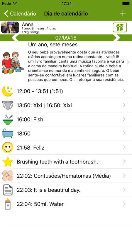 Calendário WomanLog Baby Pro screenshot 2 of 5
