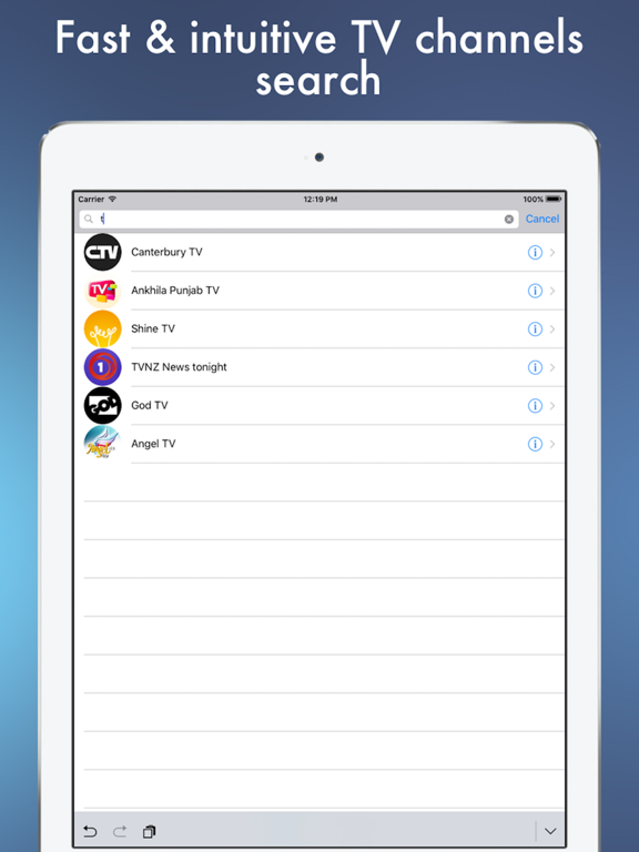 NZ TV - New Zealand television online iPad screenshot