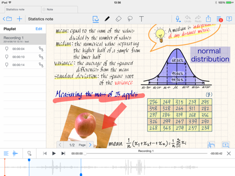 Скриншот из MetaMoJi Note