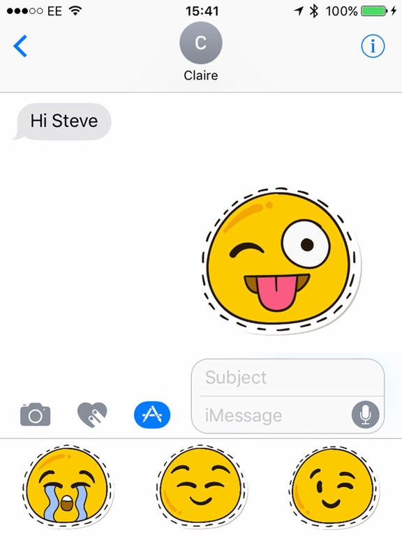 Screenshot #5 pour Smiler Stickers for iMessage