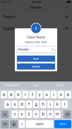 Grades Tracker/Calculator screenshot 2