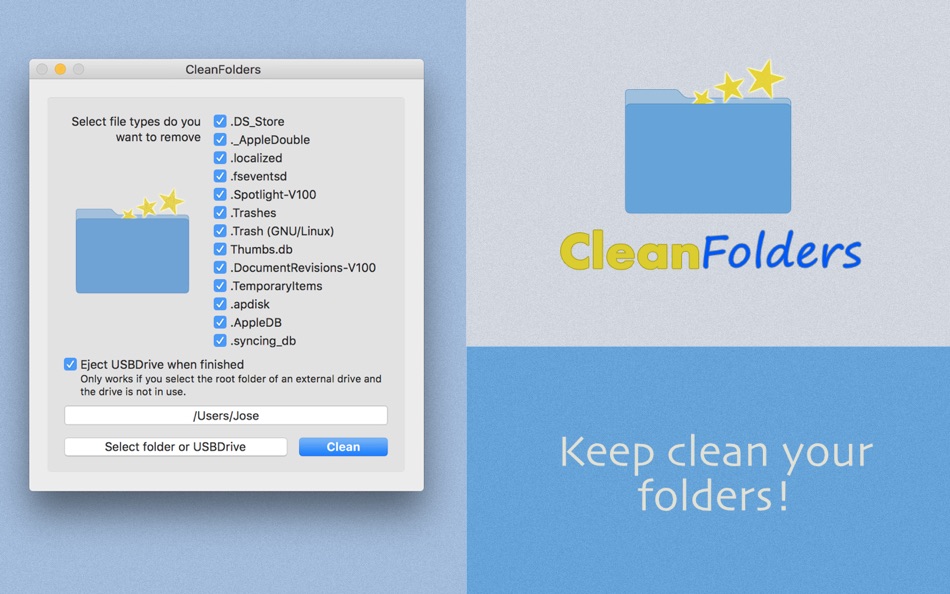 CleanFolders - 2.0 - (macOS)