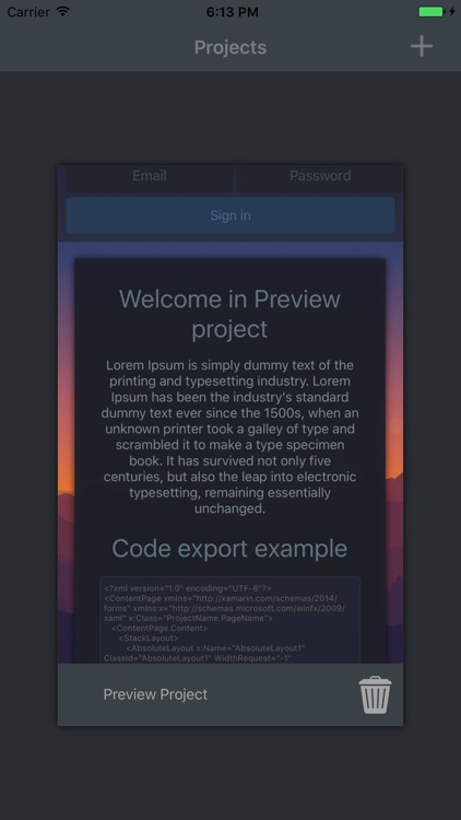 Xamarin Designer - Prototyper