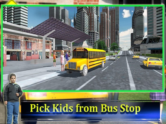 School Bus Driver 3D 2016 iPad screenshot