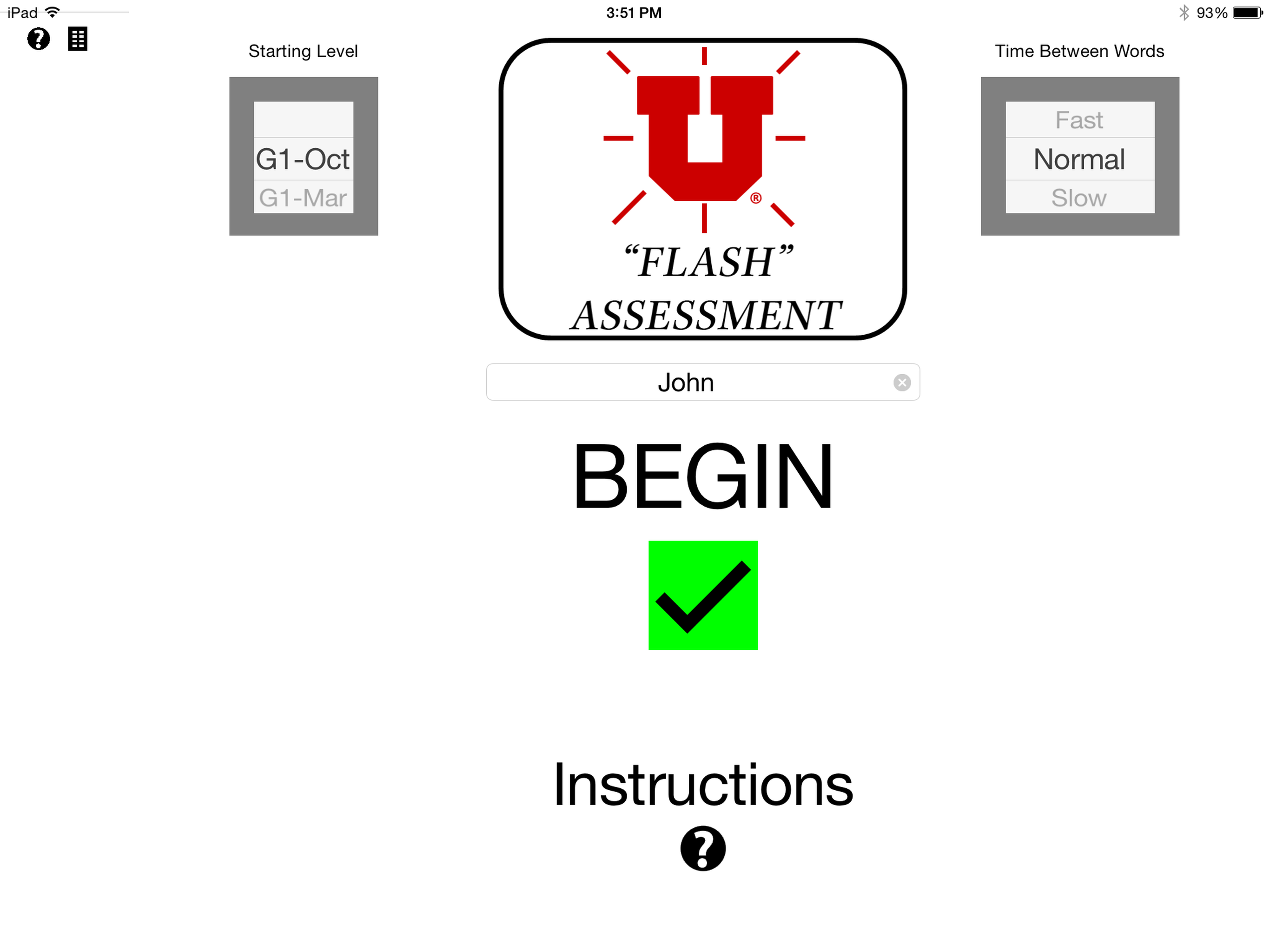 UURC Flash Assessment screenshot 5