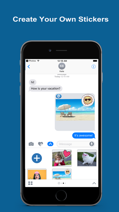 Photo Messages -Create Custom Stickers From Photosのおすすめ画像1