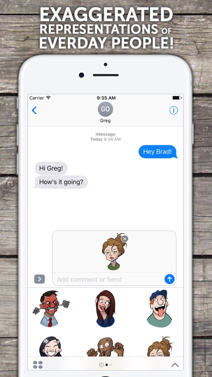 Everyday People - Stickers by Brad Smith