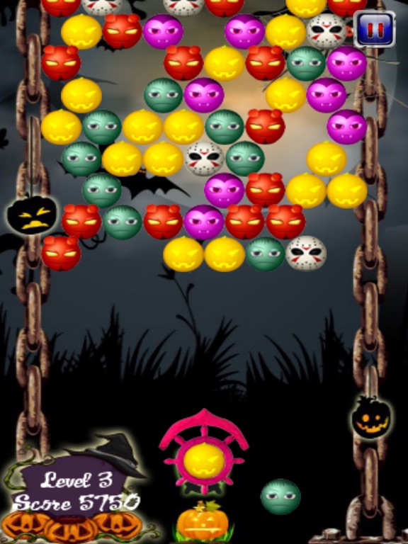 Bubble Shooter Halloween iPad screenshot
