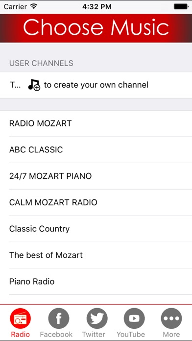 Mozart classic music online library - Listen to mozart concertos , sonatas , symphonies from live radio FM stations Screenshot