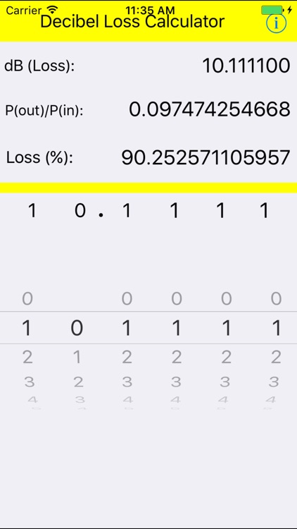 Decibel Loss Calculator