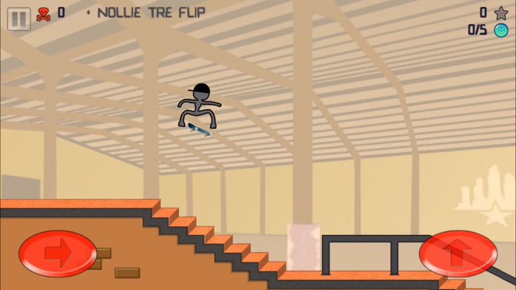 Stickman Skater Free screenshot-3