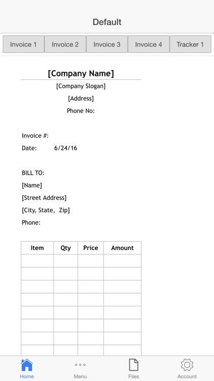 Bill Receipt