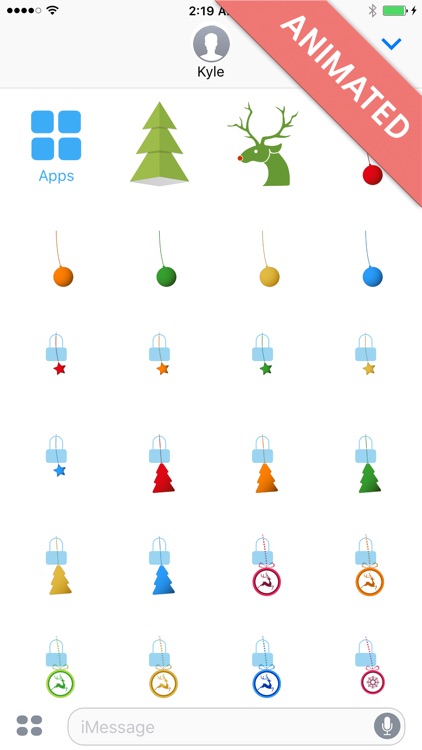 Xmas Deco:Animated Christmas Stickers for iMessage