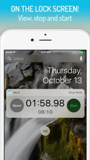 split - stopwatch widget iphone screenshot 2