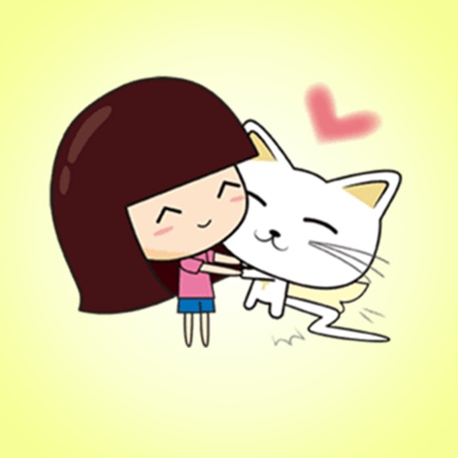 Cute Girl and Cat > Sweet Pack icon