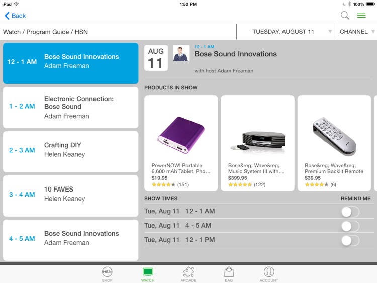 HSN for iPad