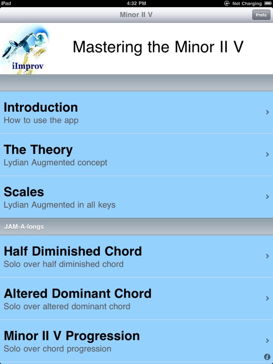 iImprov-MinorIIV for the iPad
