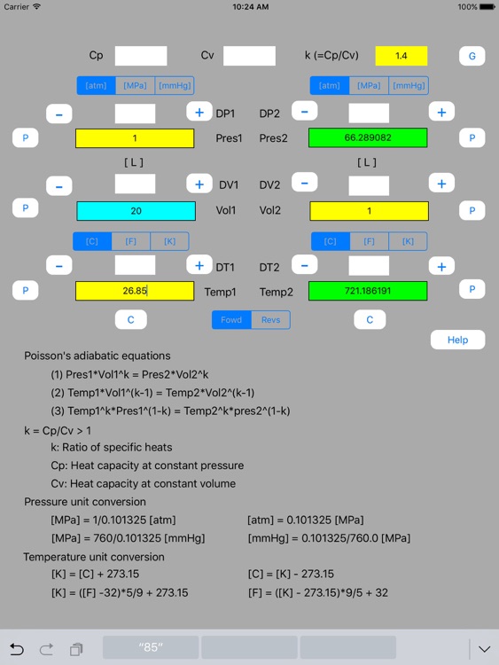 Adiabatic Calculator