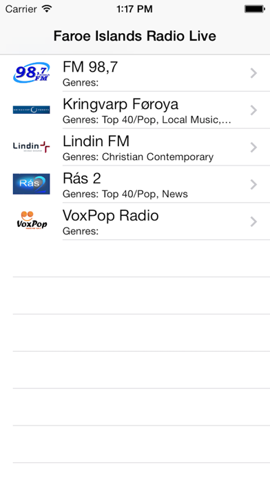 Screenshot #2 pour Faroe Islands Radio Live