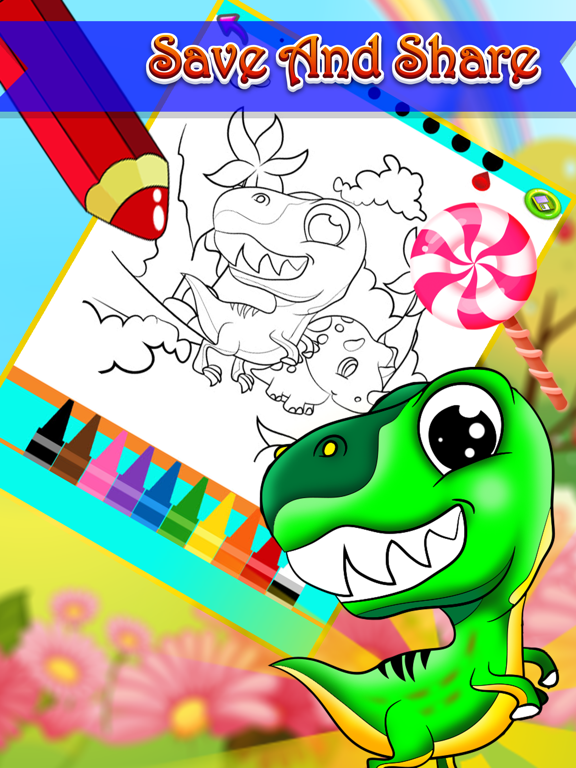 Screenshot #5 pour Dinosaurs Coloring Pages Drawing Painting For Kids