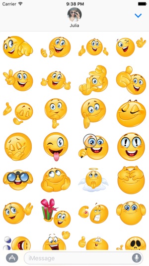 Big Emoji Stickers - Extra Funny Sticker Emojis for Messages & Texting by  EDB Group