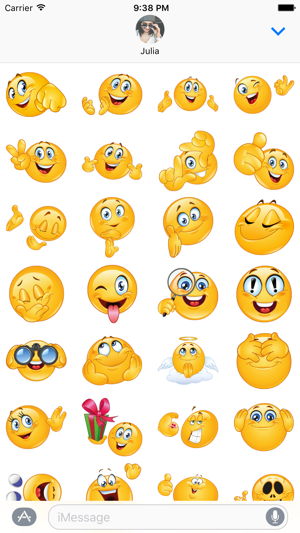 Funny Emojis Ultrapack for iMessage(圖3)-速報App