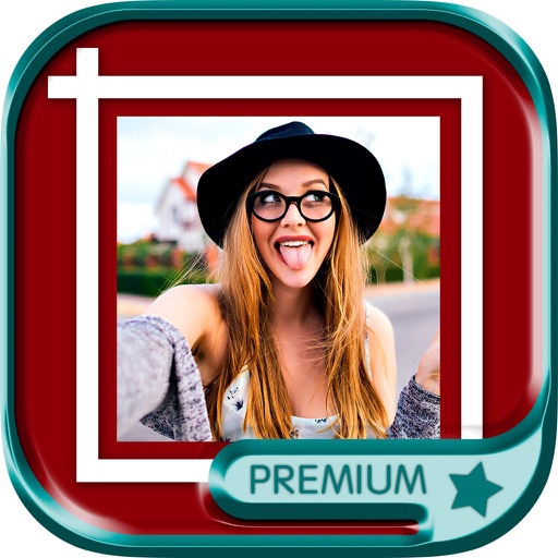 Insta white square photo frame - Pro icon