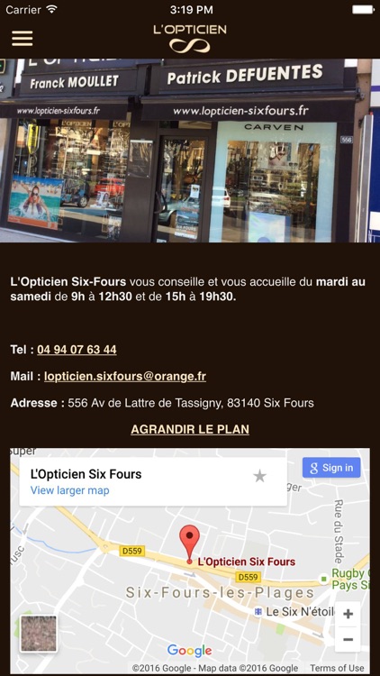 L’Opticien Six Fours