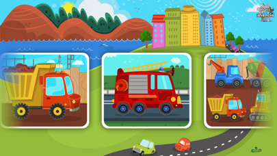 子供の自動車、トラック、建設車両 – 幼児向けパズルのおすすめ画像1