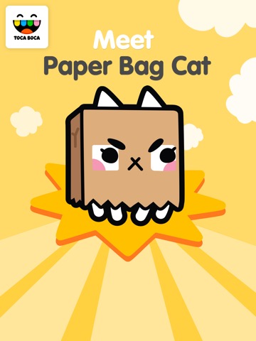 Toca Life Paper Bag Catのおすすめ画像2