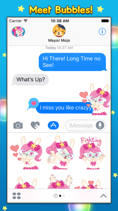 Bubbles Pop Stickers screenshot 1