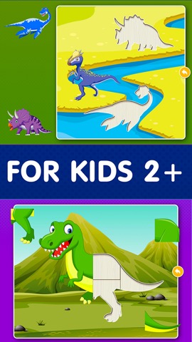 恐竜 : の子供の教育ジグソーパズルゲームのおすすめ画像2
