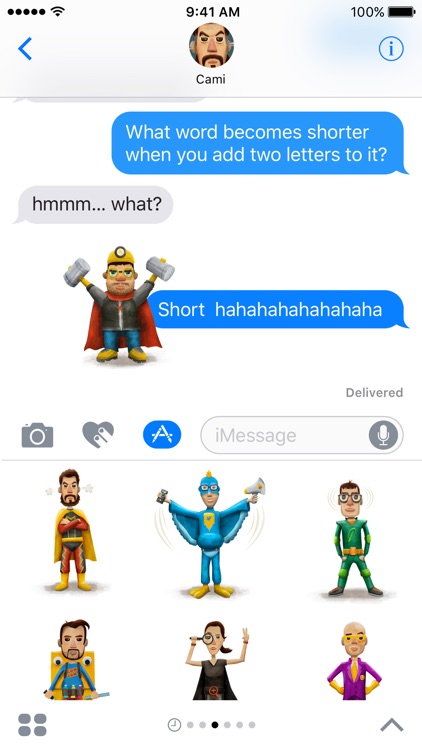 Strange Super Heroes Stickers