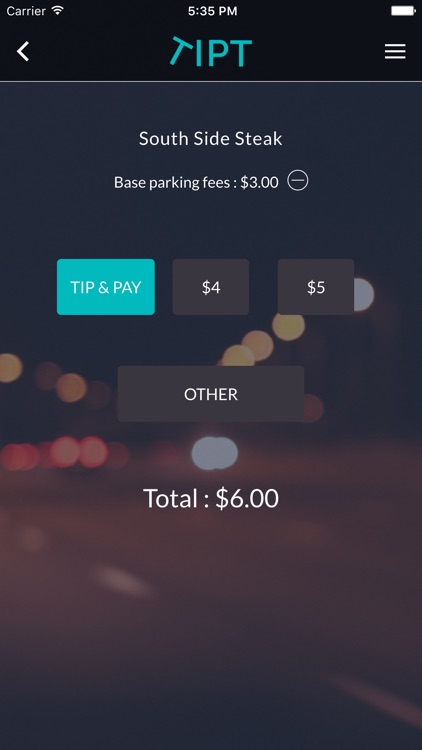 Tipt - Pay and Tip for Valet Parking screenshot-3