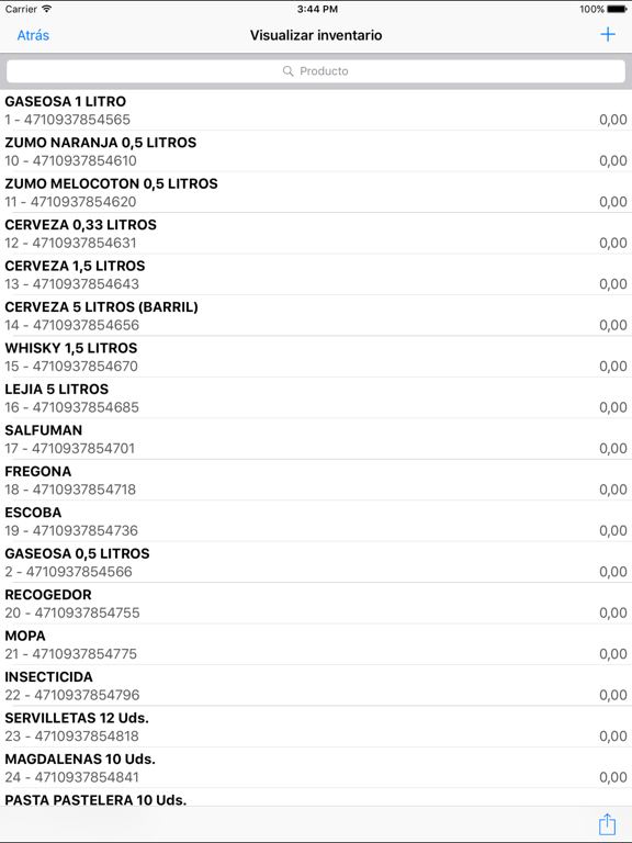 Simple Inventario iPad screenshot 2 - Business app