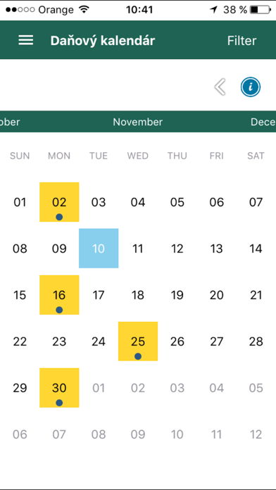 Info služby Finančnej správy Screenshot
