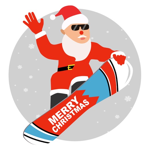 Christmas Countdown Santa Claus give a gift iOS App