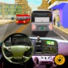 Real Modern city Bus driving simulator 3d 2016 : transport passengers through real city traffic