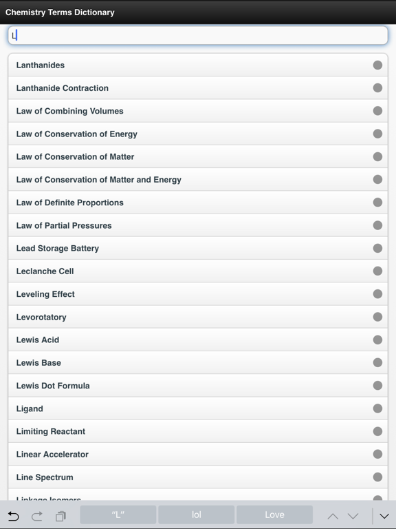 Chemistry Dictionary Offline