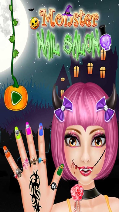 Screenshot #1 pour Monster Nail Salon - Halloween Girls Nail Art