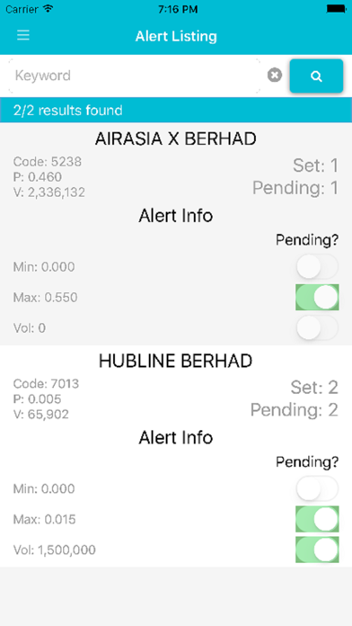 Screenshot 2 of klse 2u App