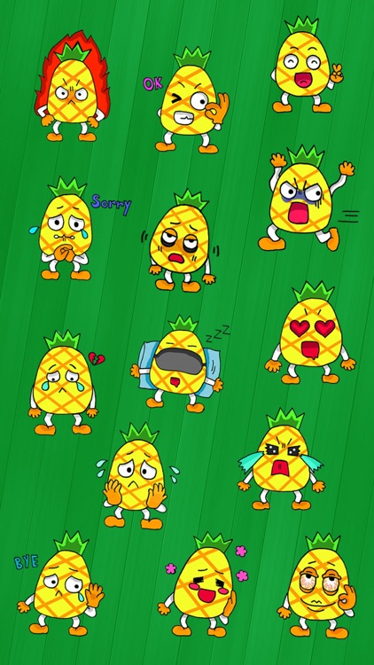 Devil Pine - Cutest pineapple stickers
