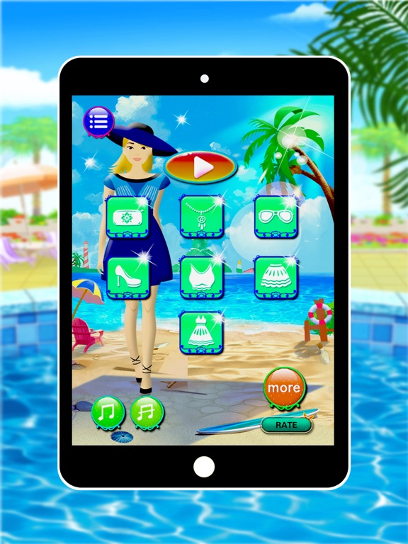 Screenshot #6 pour Pool Party Rock On - Free Dress Up and Makeover with Your Friends