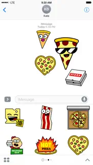 i love pizza sticker pack iphone screenshot 2