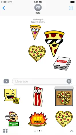 Game screenshot I Love Pizza Sticker Pack apk