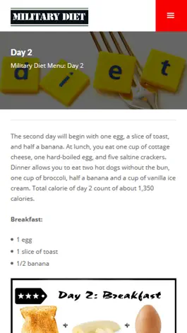 Game screenshot Military Diet Plan: The 3 Day Military Diet hack