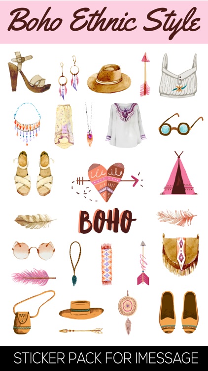 Boho Ethnic Style Sticker Pack