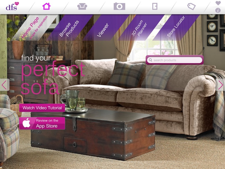 DFS.ie Sofa and Room Planner
