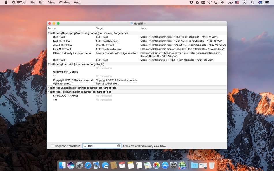 #2. XLIFFTool (macOS) 由: EV Freaks GmbH