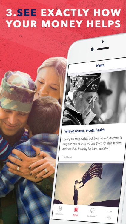 Veterans Call: Show support with charity donations screenshot-3
